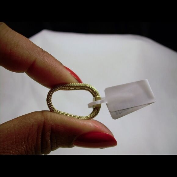 Simulated Diamond 14 K Yellow Gold Sterling Silver ring Woman Jewelry - Picture 7 of 14